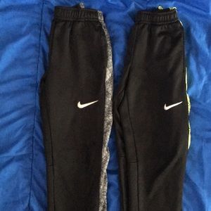 Nike sweat pants. Both pair are size 5T.